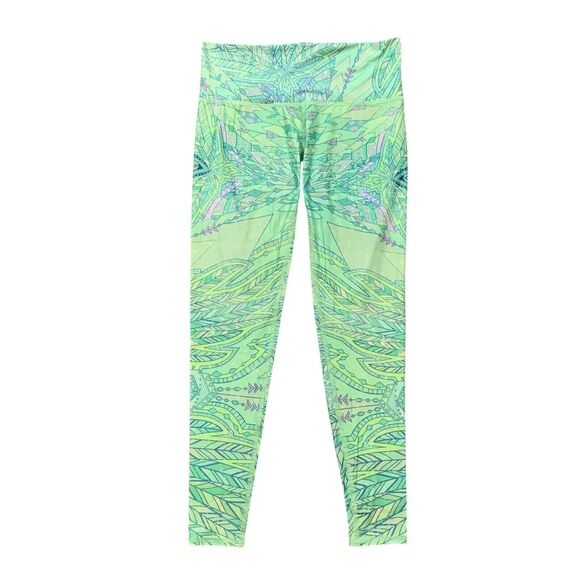 Teeki Leggings Womens L Large Multi Envision Hot Low Rise Printed Skinny Ankle - Picture 1 of 8